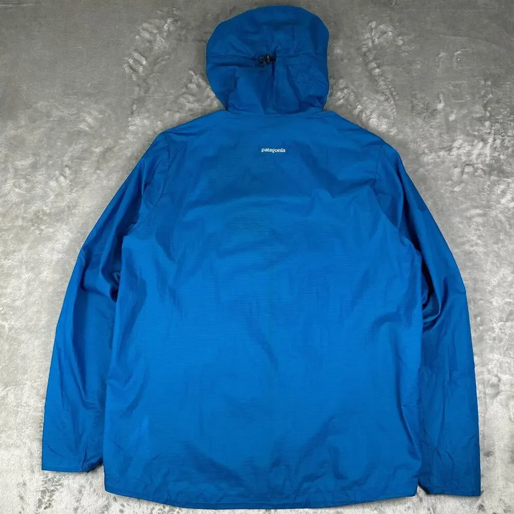 Patagonia Houdini Jacket Men XL Blue Windbreaker Full Zip Lightweight Outdoor - Picture 2 of 7
